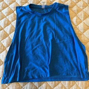 Beyond Yoga Vibrant Blue Muscle Tee